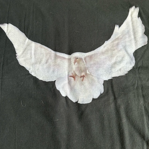 Yeezy Gap T-shirt/ Engineered By Balenciaga Charcoal Sweatshirt Tee With Dove - Picture 5 of 5